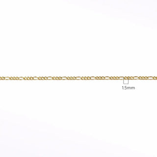 Permanent chains figaro 1.5mm | 14/20 gold filled yellow