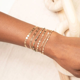 Permanent chains hammer paperclip 6mm designer line | 14k yellow