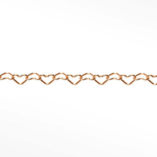 Permanent chains heart | 14/20 gold filled rose