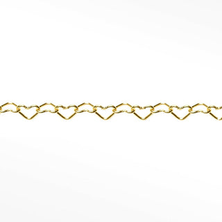 Permanent chains heart | 14/20 gold filled yellow