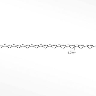 Permanent chains heart | sterling silver
