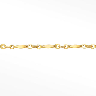 Permanent chains horizon line | 14/20 gold filled yellow