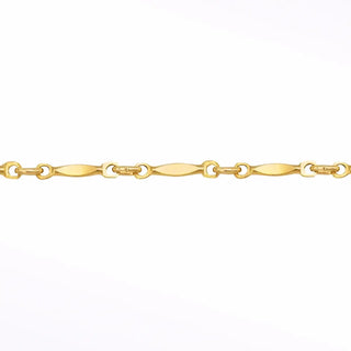 Permanent chains horizon line | 14/20 gold filled yellow