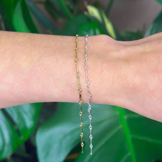 Permanent chains horizon line | sterling silver