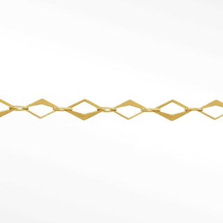 Permanent chains mirror hollow diamond 5mm designer line | 14k yellow
