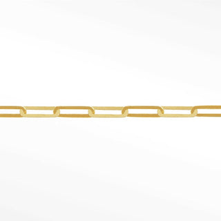 Permanent chains mirror paperclip 5.5mm designer line | 14k yellow
