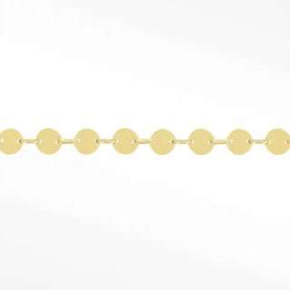 Permanent chains mirror round 3mm designer line | 14k yellow