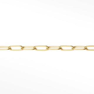 Permanent chains paperclip 5x2mm | 14/20 gold filled yellow