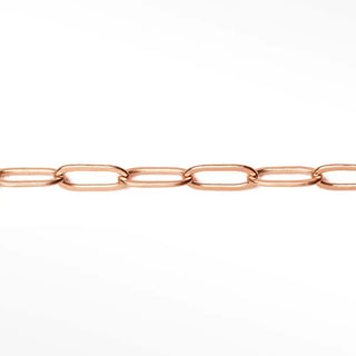 Permanent chains paperclip 7x3mm | 14/20 gold filled rose