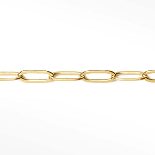 Permanent chains paperclip 8.8x4mm | 14/20 gold filled yellow