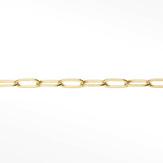 Permanent chains paperclip 6x2mm | 14/20 gold filled yellow