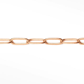 Permanent chains paperclip 8.8x4mm | 14/20 gold filled rose