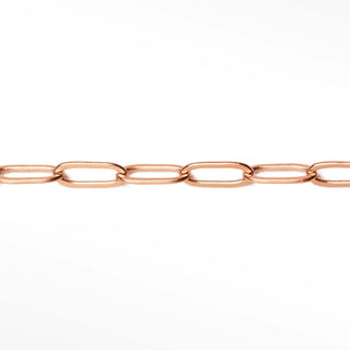 Permanent chains paperclip 6x2mm | 14/20 gold filled rose