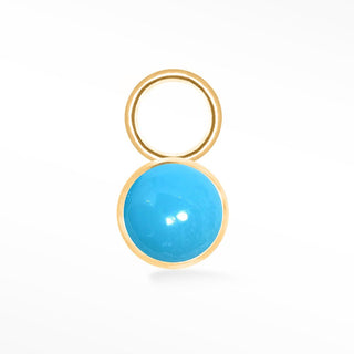 Permanent Jewelry Charms Nomad Natural Gemstone | 14K Yellow