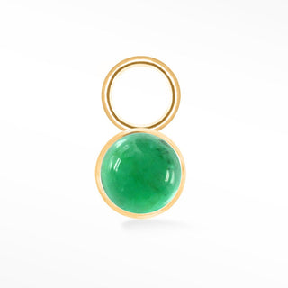Permanent Jewelry Charms Nomad Natural Gemstone | 14K Yellow