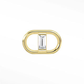Permanent connectors diamond baguette mariner | 14k yellow