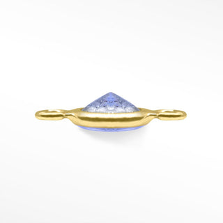 Permanent connectors natural gemstone simple bezel 3mm | 14k yellow