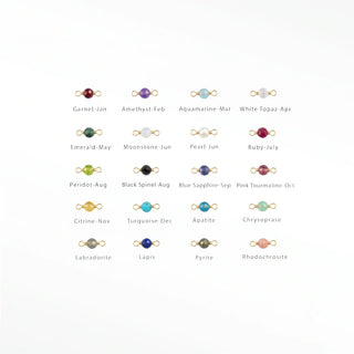 Permanent connectors natural gemstone rock candy | 14k yellow (pack of 3)