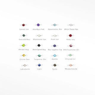 Permanent connectors natural gemstone rock candy | sterling silver (pack of 5)