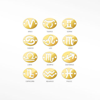 Permanent connectors zodiac oval 8x6mm | 14k yellow