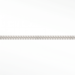 Permanent Necklace Cuban 3mm Designer Line | Sterling Silver