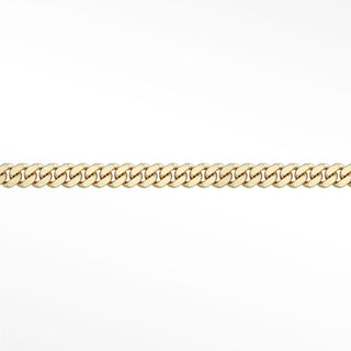 Permanent Necklace Cuban 4mm Designer Line | 14K Yellow