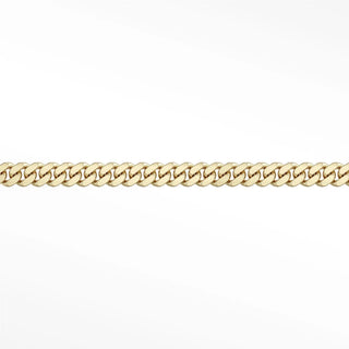Permanent necklace cuban 4mm designer line | 14k yellow