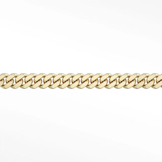 Permanent necklace cuban 6mm designer line | 14k yellow