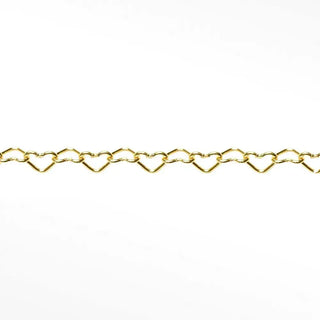 Permanent necklace heart yellow gold filled - no clasp