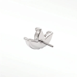 Take your day into the night with this adorable brightly polished 14k gold dangle charm or piercing