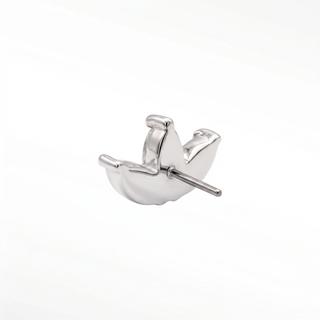 Take your day into the night with this adorable brightly polished 14k gold dangle charm or piercing