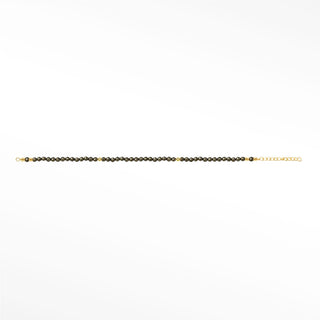 Pyrite gemstone chain with 14K yellow gold findings