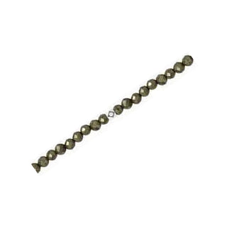 Pyrite gemstone chain detail with sterling silver findings