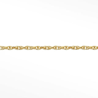 Rope 2.2x1.5mm permanent jewelry chain in 14/20 yellow gold filled, sample reference image 2.