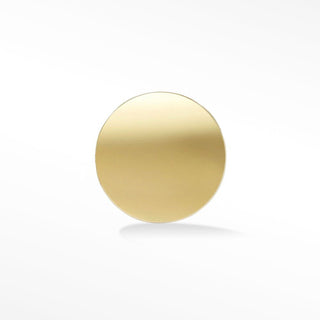 Round 3mm Flat Back Earring 14k Yellow Gold - Nina Wynn