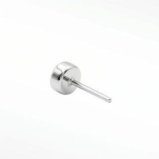 Explore the elegance of flat back earring studs in diamond bezel. Perfect for any occasion with 14k white gold.