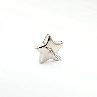 Elevate your style with the delicate and timeless charm of flat back earring star crossed 14k