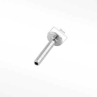 Shop 18g implant-grade titanium threadless labret posts in 5mm 6mm and 7mm. Perfect for lobe cartilage piercings.