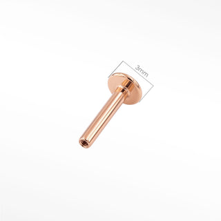 Shop 18g implant-grade titanium threadless labret posts in 5mm 6mm and 7mm. Perfect for lobe cartilage piercings.