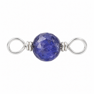 Blue Sapphire Rock Candy single connector in Sterling Silver