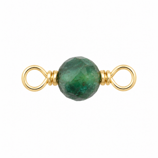 Emerald Rock Candy single connector in Gold Filled