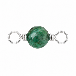 Emerald Rock Candy single connector in Sterling Silver