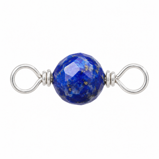 Lapis Rock Candy single connector in Sterling Silver