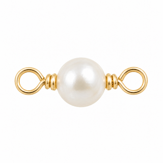 Pearl Rock Candy single connector in Gold Filled