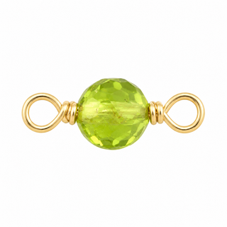 Peridot Rock Candy single connector in Gold Filled