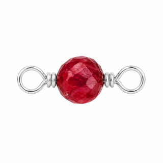 Ruby Rock Candy single connector in Sterling Silver