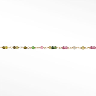 Ethereal Multi Tourmaline Permanent Jewelry Chain | 14/20 Yellow Gold Filled - Sample