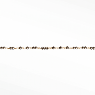 Ethereal Pyrite Permanent Jewelry Chain | Solid 14K White Gold - Sample