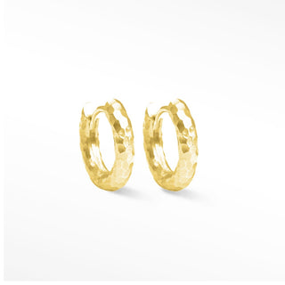 Forged Infinity Gold Vermeil Hoop Earrings 15mm