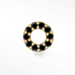 Donut Flat back Earring 14k Yellow Gold [product_metal] [product_color]  - Nina Wynn Designs 